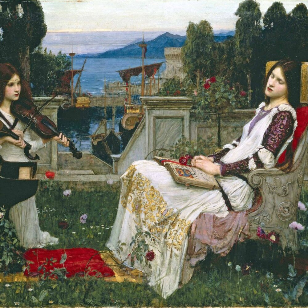 Saint Cecilia Art Print: 8"by10" Reproduction Patron of Love Music & Instruments